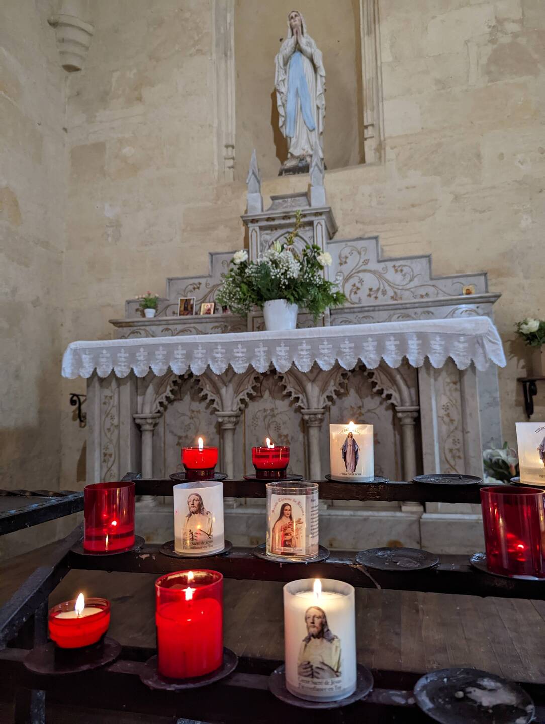 One more candle for the road- Sacred Heart of Jesus, I put my faith in you