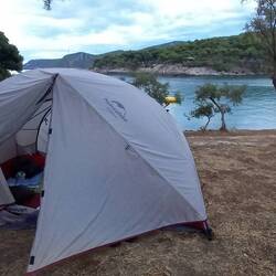 Camping spot by the sea :)