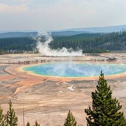 Grand Prismatic Spring - from overlook