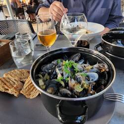 Marilyn had Mussels for Dinner - Yummy!