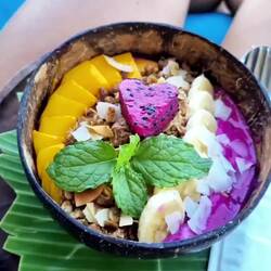 Frühstück am letzten Tag auf Flores😋