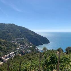 Looking down on Riomaggiore