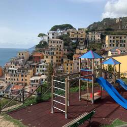 Small park high on the hills