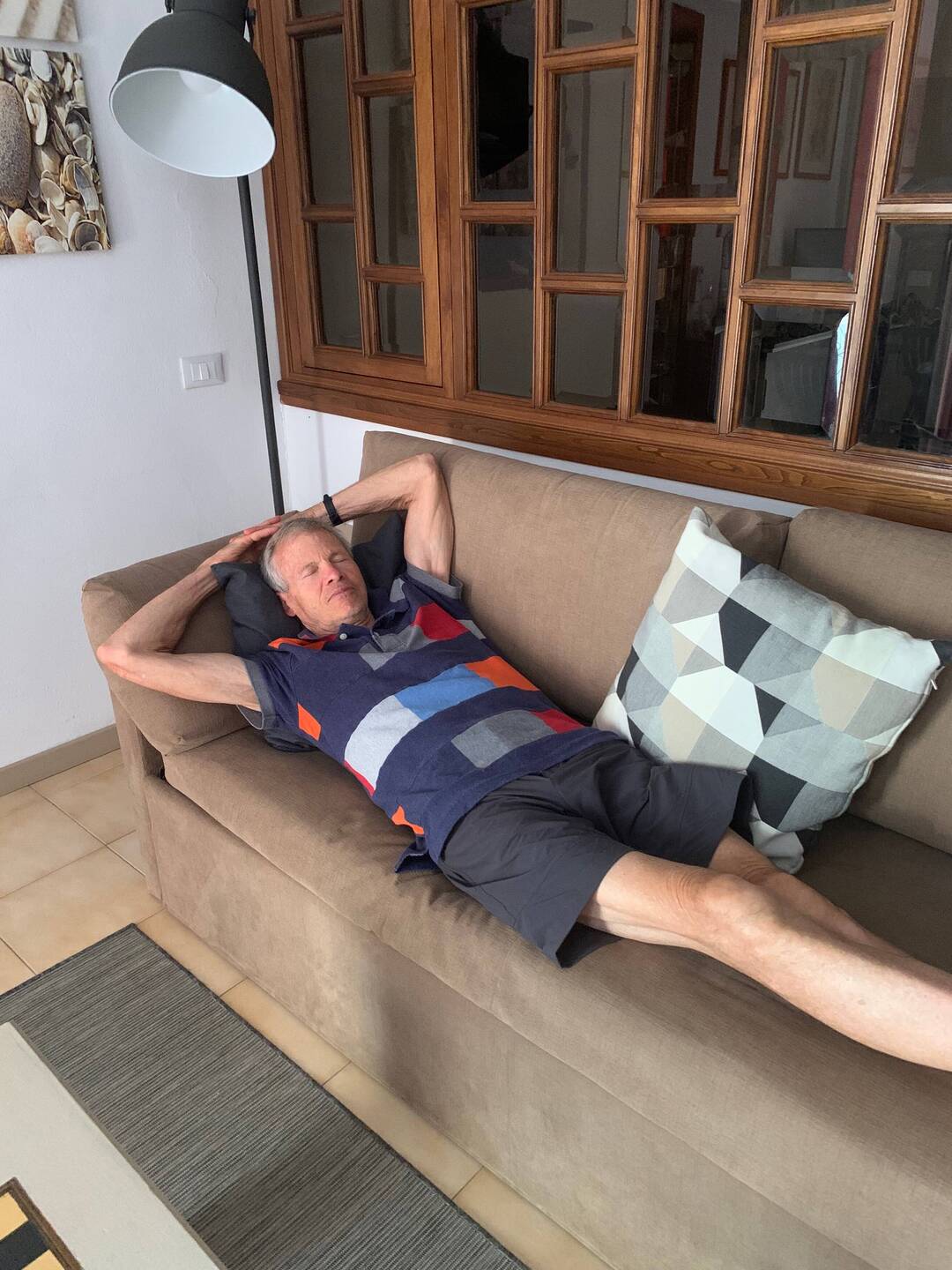 Peter actually chilling