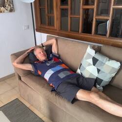 Peter actually chilling