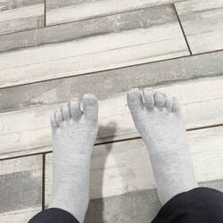 Bless these feet (and weird but wonderful toe socks) and all their goings out and comings in.