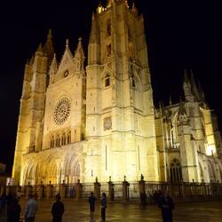 Cathedral at night