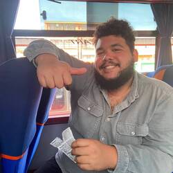 Simon er klar til tur