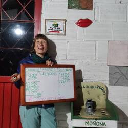 Gewinnerin - und das bei einem Werfspiel. Unglaublich aber wahr.