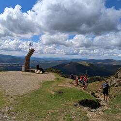 Top of the pass, what goes up must come down, beginning of descent