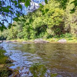 Jamaica State Park - West River flowing alongside the trail