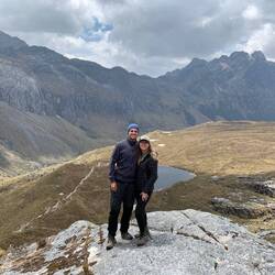 Kurz vor den Ponte Union Pass auf 4500hm ü.NN