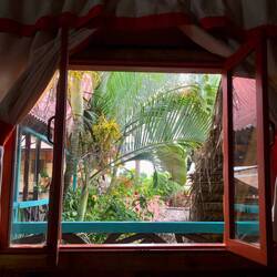 Blick aus dem Hostelzimmer