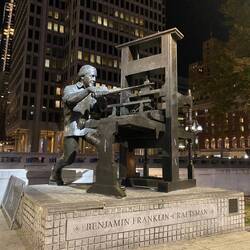 They LOVE Ben Franklin here