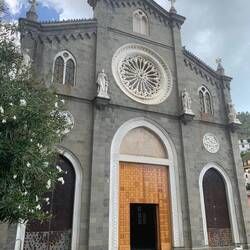 Giovanni Battista, founded in 1340 and rebuilt after it collapsed in 1870