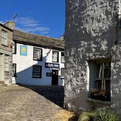 Cobbled main street in Dent
