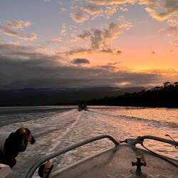 Driving off into the sunset