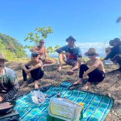 BBQ lunch in the shade