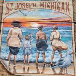 Wall mural in downtown