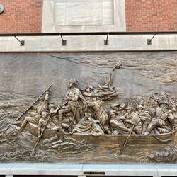 G.Washington plus pals crossing the Deleware