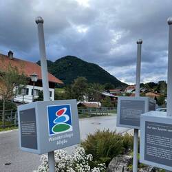 Etappenstart in Buching