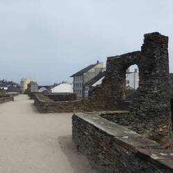 On top of the walls