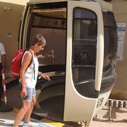 Die Seilbahn nach Erice - ein bisschen in die Jahre gekommen