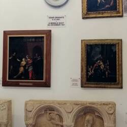 Ein Granateneinschuss aus dem Jahr 1991