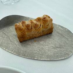 Puff pastry brioche that came with the foie gras