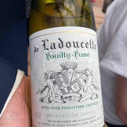 Delicious wine with lunch