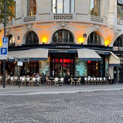 We had a lovely dinner here