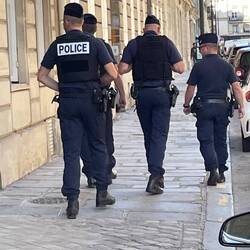 Gendarme were everywhere on Saturday