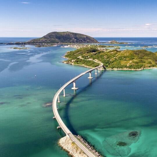Arrivée a Sommaroy par le pont