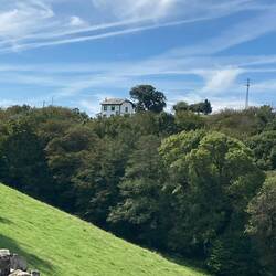 The Albergue on the horizon