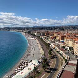 View west from the Castle