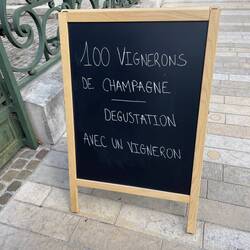 The blackboard enticed us in