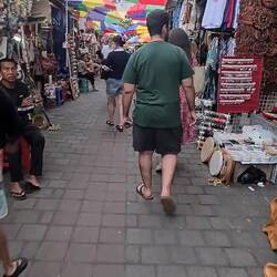 Marktstraße in Ubud