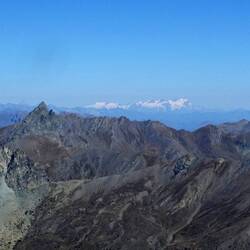 Udsigt mod Monte Rosa i Italien