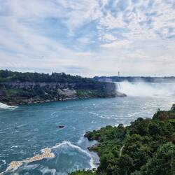 Links: American Falls (US), Rechts: Horseshoe Falls (CAN)