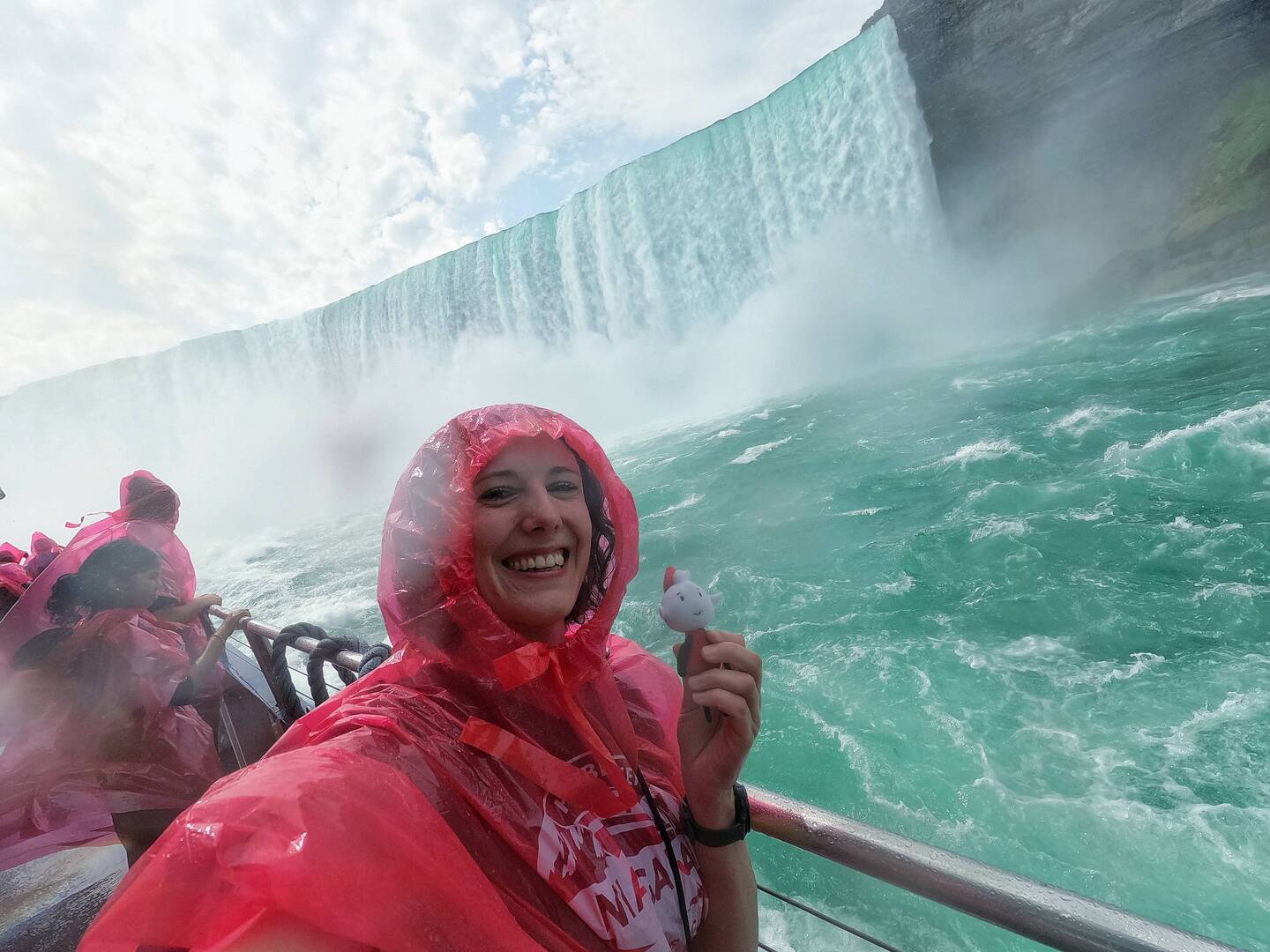 Alfur & ich bei dem Niagarafällen (Horseshoe Falls)