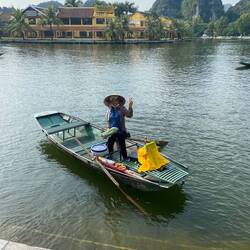 Our boat and driver! She was really sweet