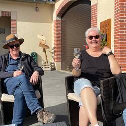 Enjoying the sun & Bubbles