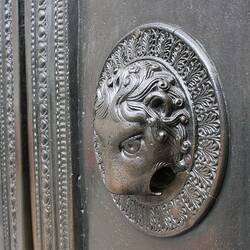 Lion head doorknocker of the Carolingian Wolf's Door