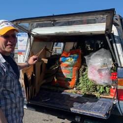 Alex à gardé des choses a recycler, histoire de me montrer les trois centres: impressionant