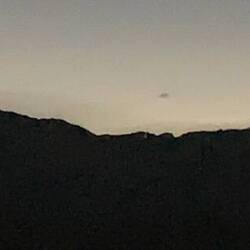 Rockies at night, belle silhouette