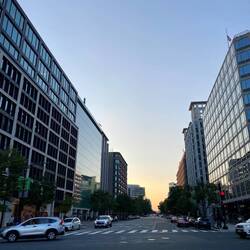 Sun sets in DC