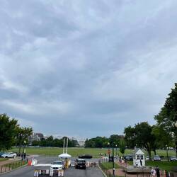 The closest we got to the south side of the White House