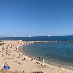 Sandy beaches of Antibes