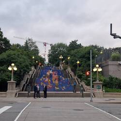 Treppe hinter dem Ottawa Sign