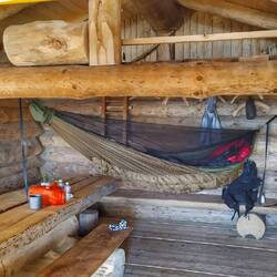 Schlafplatz am Abend (Tag 121)